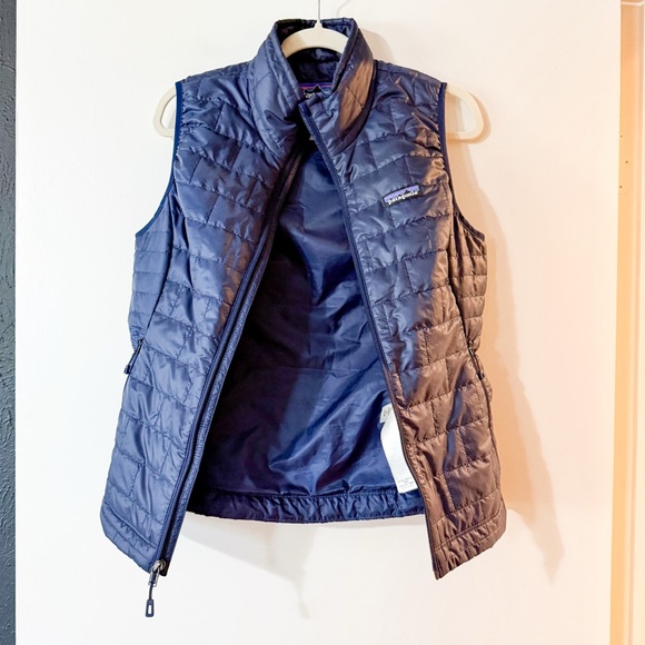 Patagonia Nano Puff Vest Jacket Classic Navy Blue Size Small Women - Picture 9 of 11